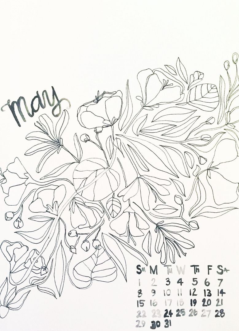 printable may calendar coloring book free