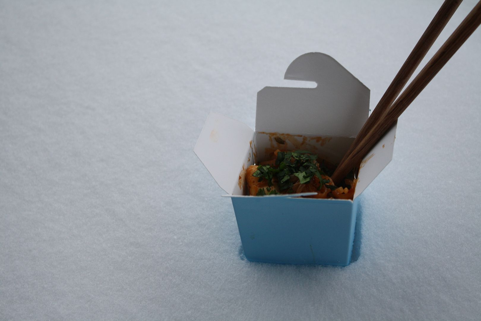 Snowed in take-out and a fabulous Blue Dragon giveaway