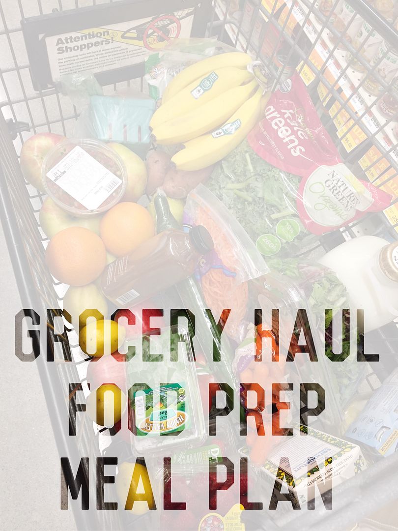 grocery haul food prep meal plan