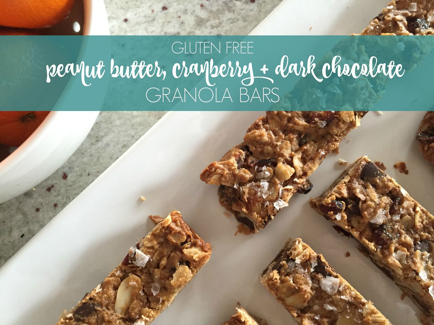 peanut butter cranberry dark chocolate granola bars