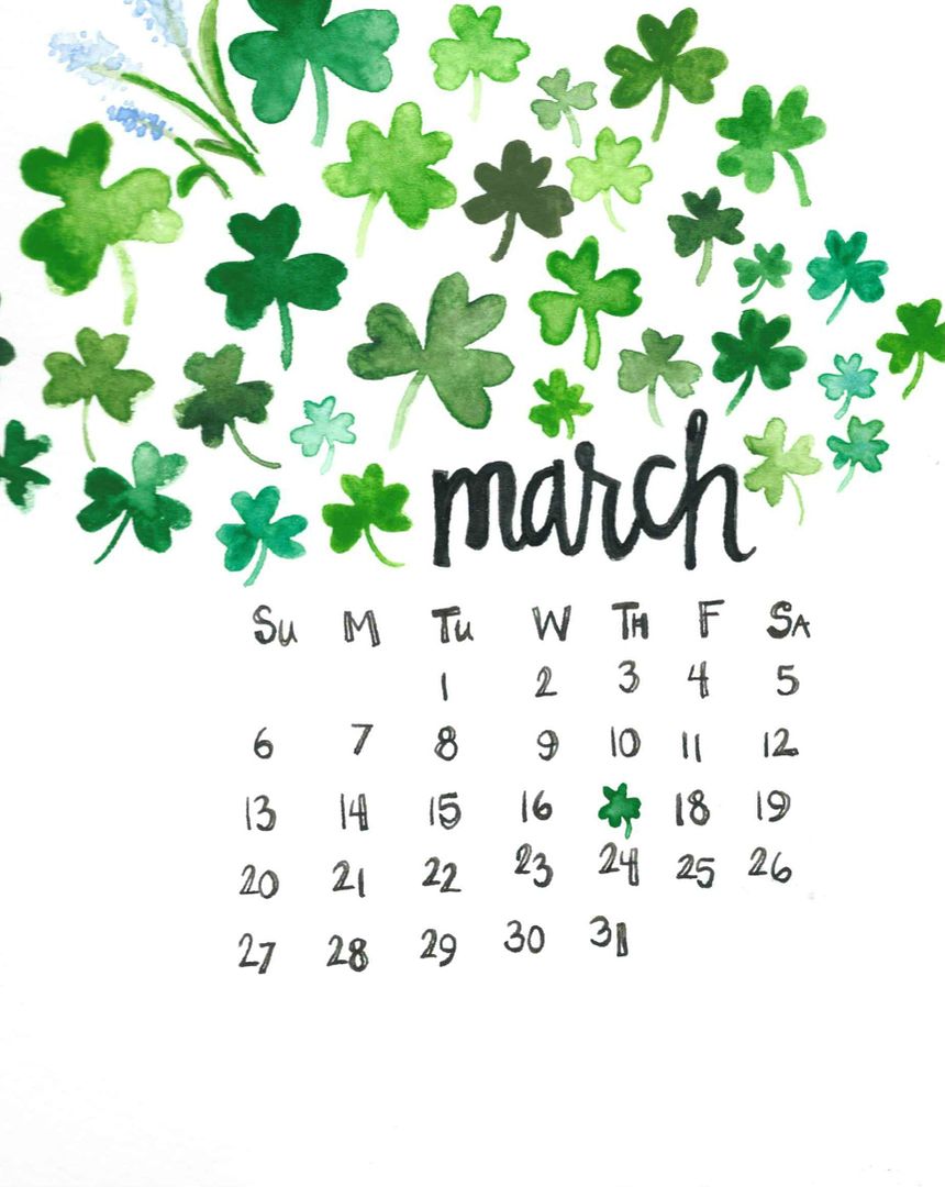 march goals printable calendar