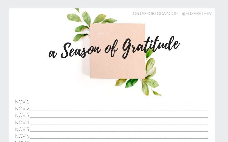 a season of gratitude