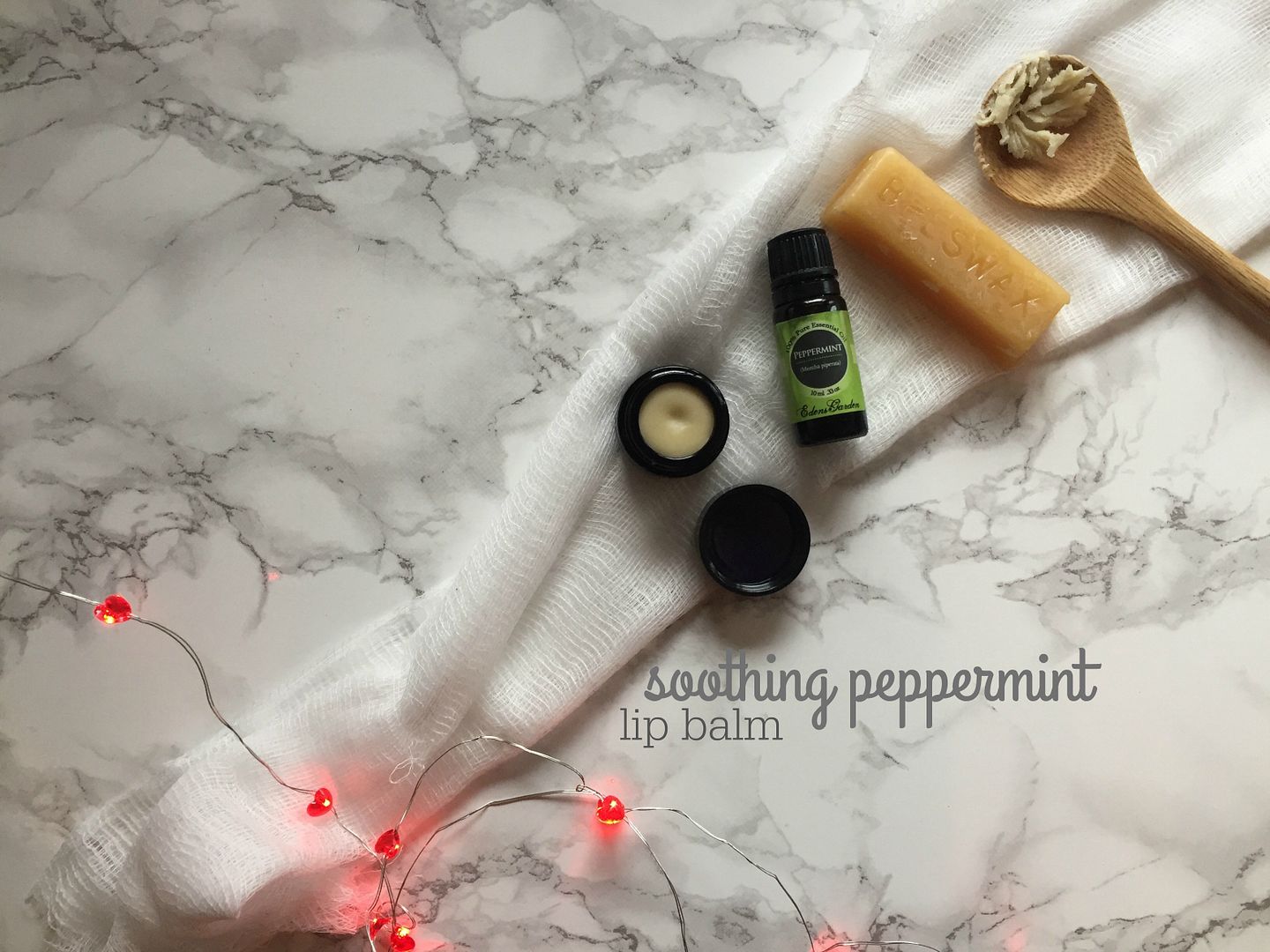 soothing peppermint lip balm