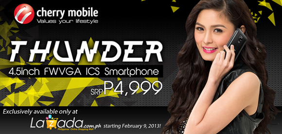 Cherry Mobile Thunder Now Available Exclusively at Lazada Philippines