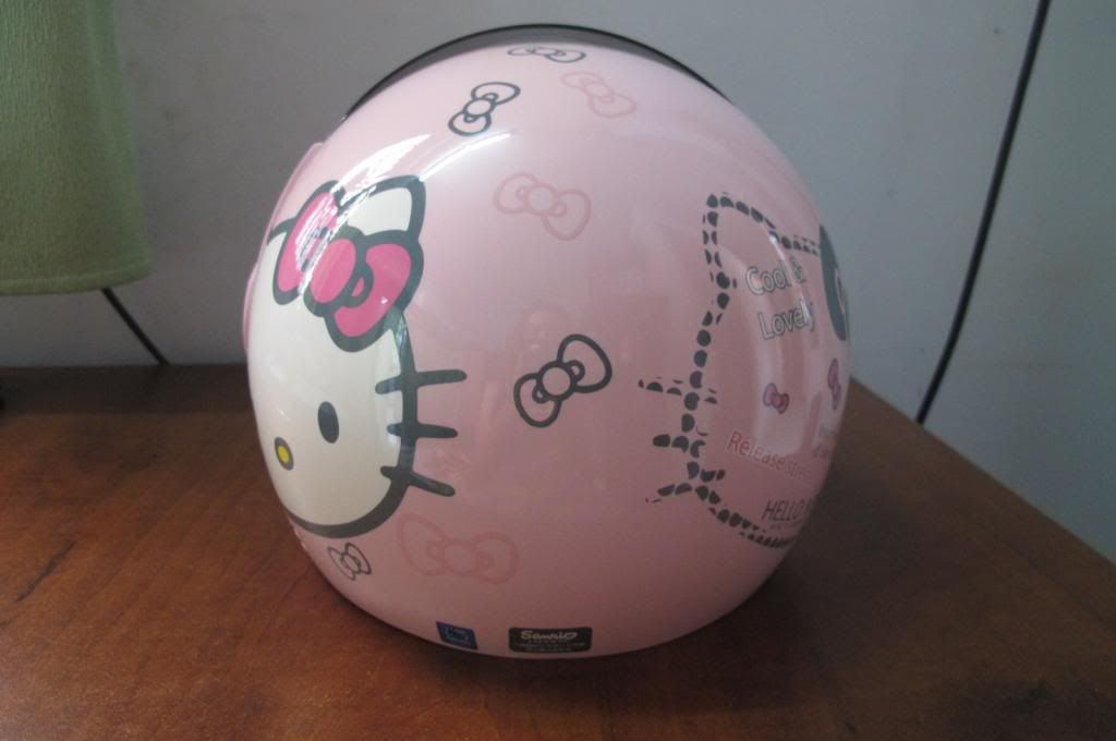 Bán lại nón bảo hiểm Hello Kitty 3/4 đầu, có kính - 7