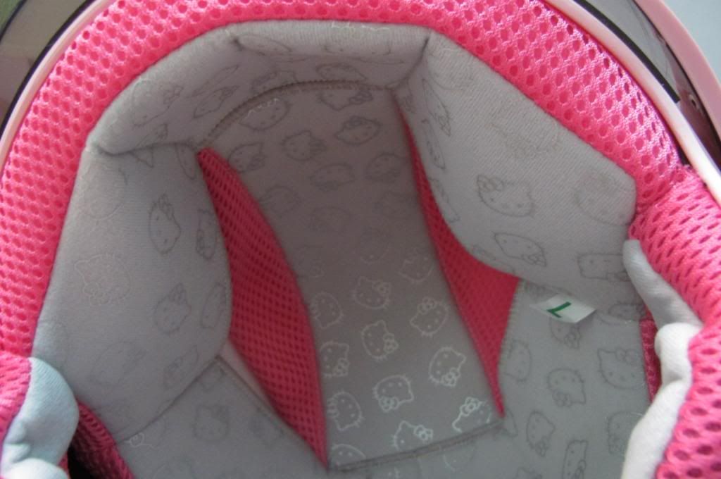 Bán lại nón bảo hiểm Hello Kitty 3/4 đầu, có kính - 4