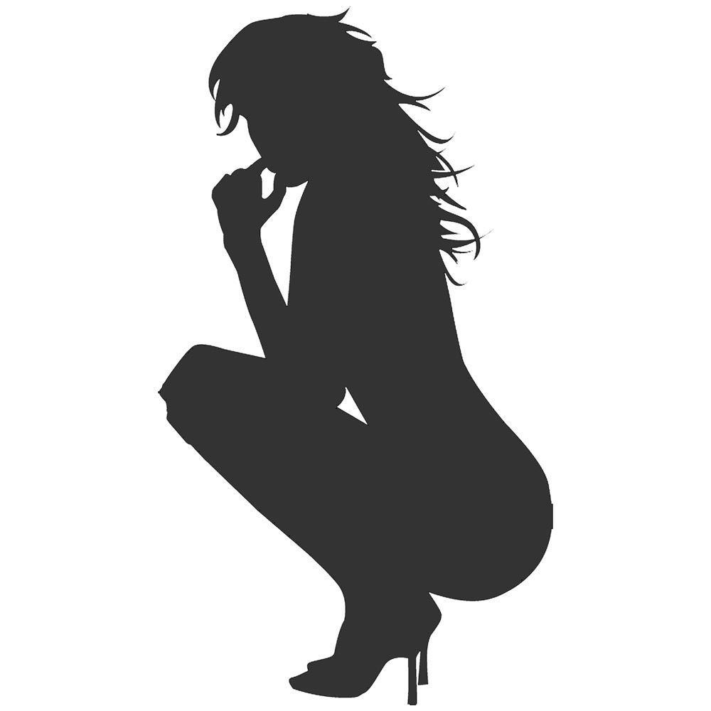 Sexy Girl Silhouette Decal Decals For Car Window Laptop Sticker Z Bs