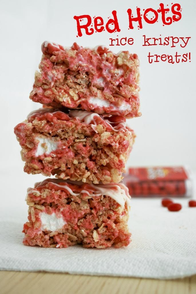 Red Hots Rice Krispy Treats