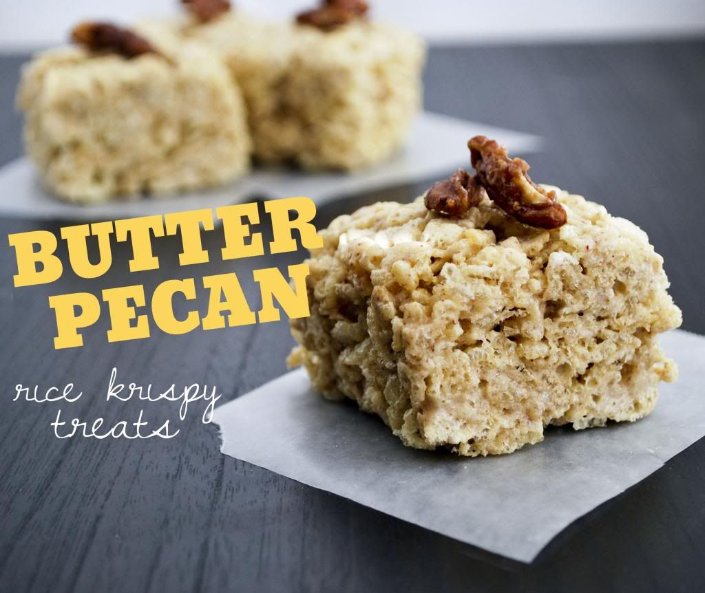 Mallow and Co: Butter Pecan Rice Krispy Treats