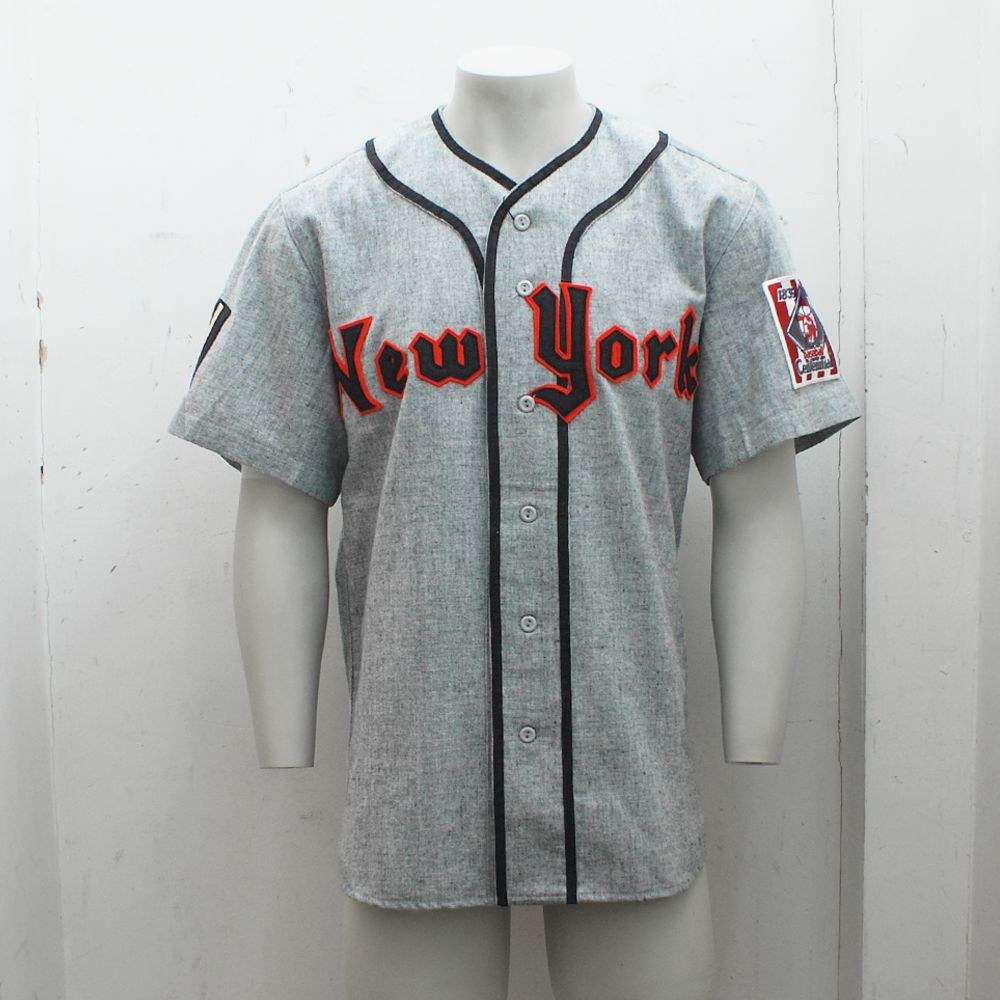 NEW Mens Ebbets Field Flannels Grey NY Knights Baseball Jersey GENUINE RRP £275 eBay