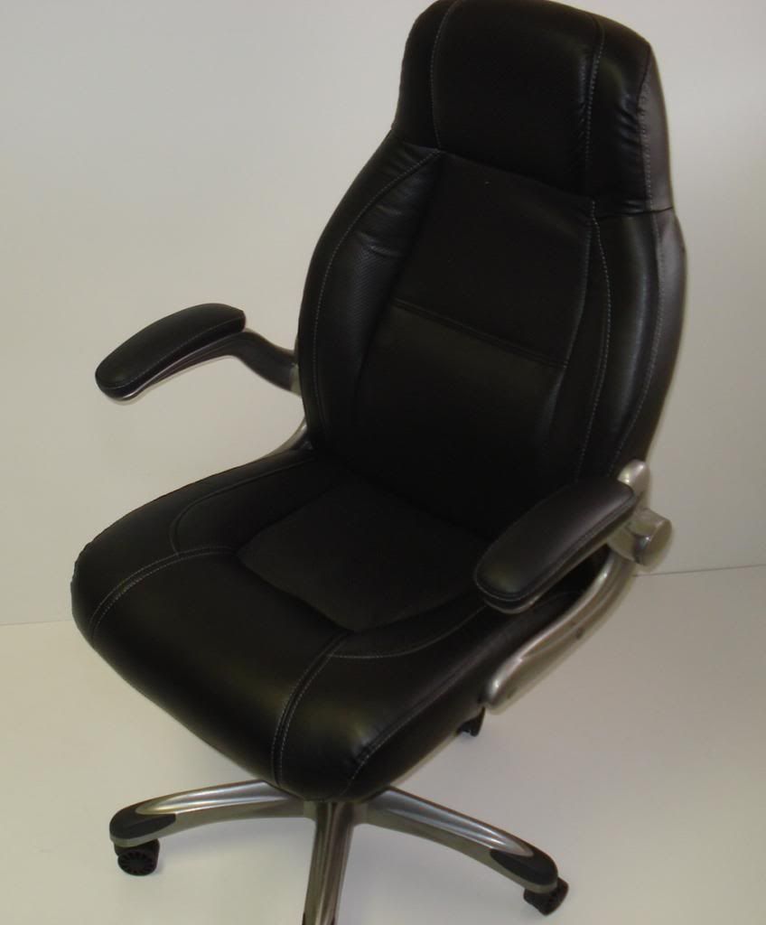 Staples® Torrent™ Bonded Leather Managers Chair, Black