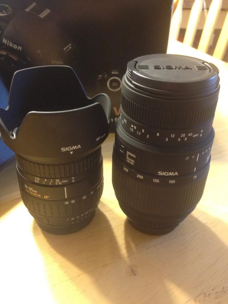 Nikon d3200 24.1mp DSLR package (3 lenses, battery grip, more)