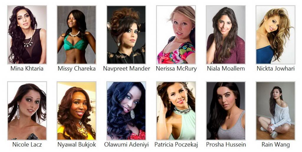 Miss Universe Canada 2014 – Finalists