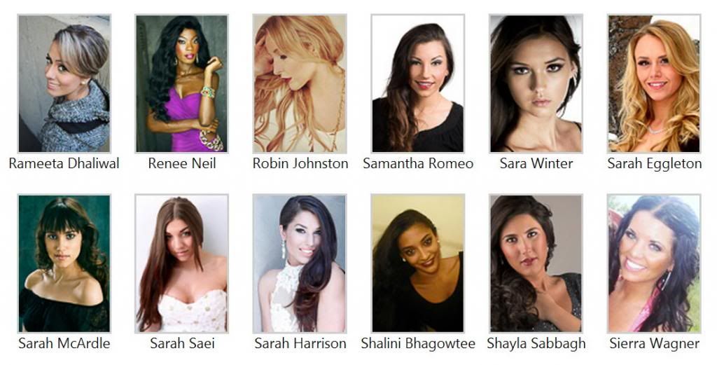 Miss Universe Canada 2014 – Finalists