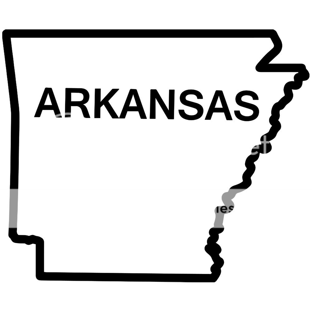 Arkansas State Outline Decal Decals for Car Window Z AA 2050