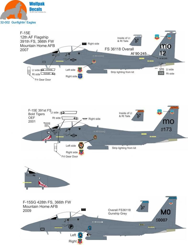 The F-15E Strike Eagle Decals in 1/32 - Vendors Board - Large Scale Planes